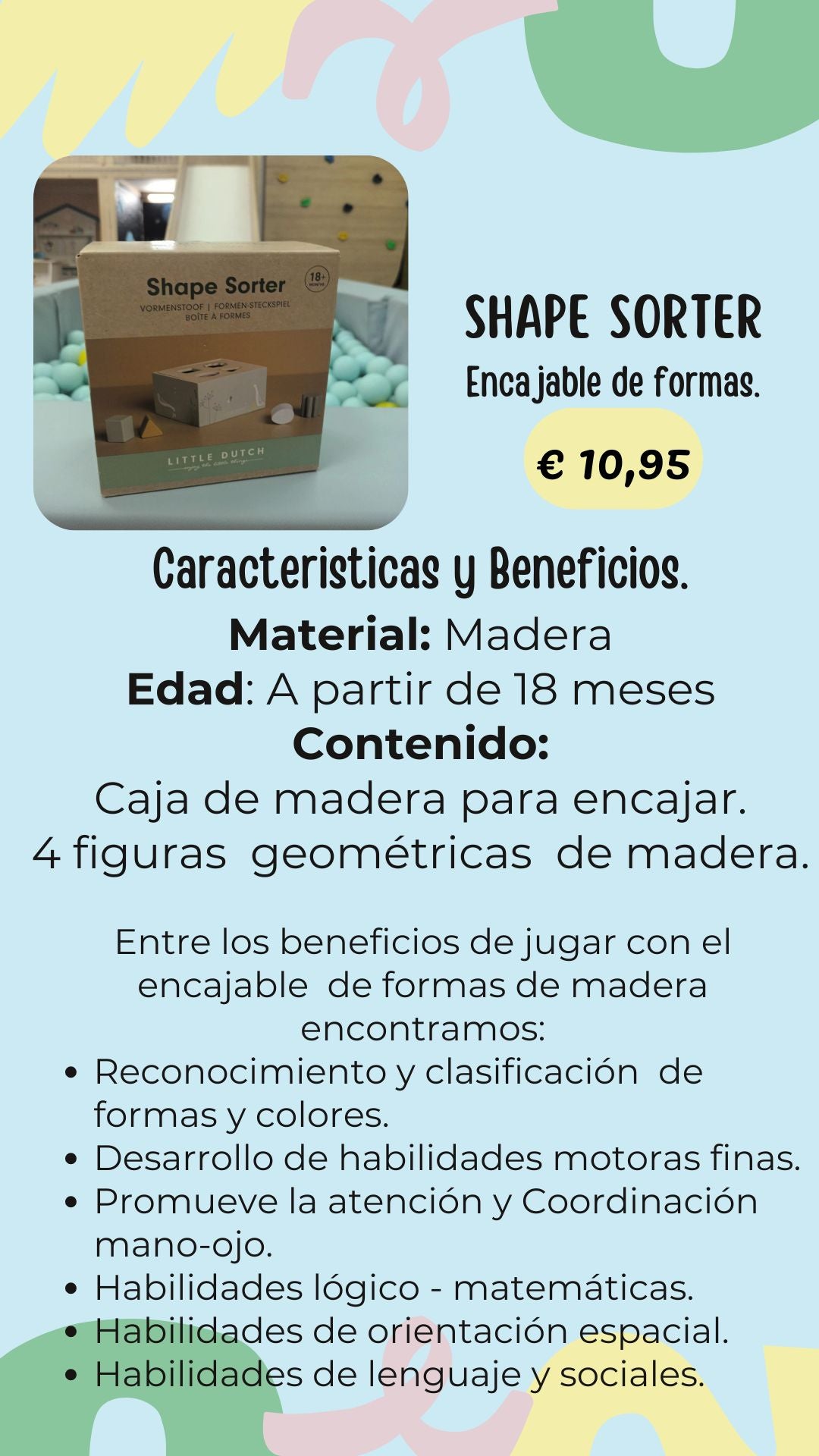 Encajable de formas.
