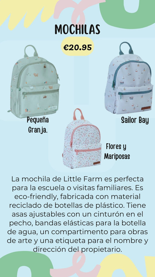 Mochilas infantiles.
